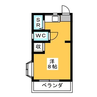 シャトーヤジ3【1階】の間取り