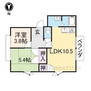 アーバンパレス1番館【1階】の間取り