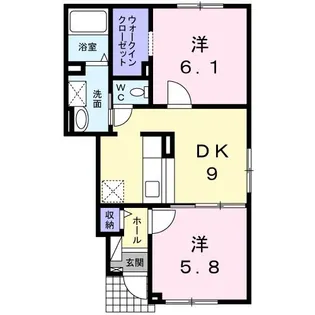 ベル・ソレイユ【1階】の間取り