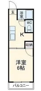 サンパレス宝町【1階】の間取り