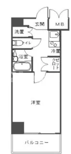 ルーブル都立大学II【4階】の間取り
