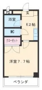第2さくらマンション中央【4階】の間取り