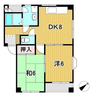 金子マンション【2階】の間取り