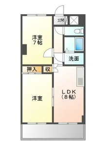 チバパークハイツ【3階】の間取り