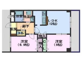 パインウェル【3階】の間取り