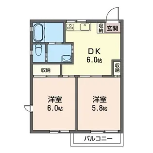 アネックス坂本B【2階】の間取り