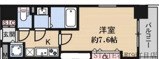 Luxe玉造II【3階】の間取り