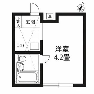 コーワ緑ヶ丘【1階】の間取り