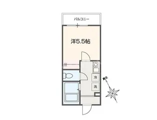 MELLAS市川【2階】の間取り