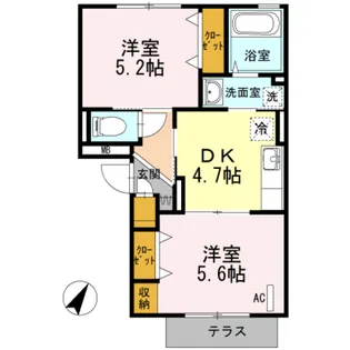 アンバサル【2階】の間取り