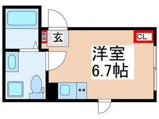 Urban Cube Kiba【4階】の間取り