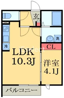 GRADUS祐光【2階】の間取り