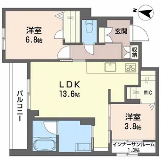 リオ・ルシオル【3階】の間取り