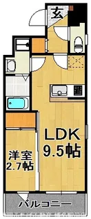 Classier Style平尾駅前【4階】の間取り