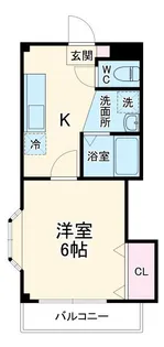 サンガーデンヒロII【1階】の間取り