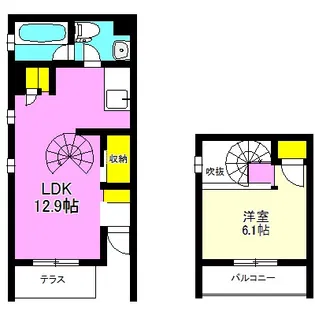 メゾン・ラフィッツ【1階】の間取り