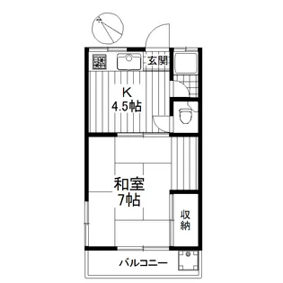 第五小原荘【2階】の間取り