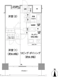 イストワール【5階】の間取り