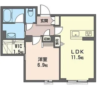 ラフィーネ川口末広【2階】の間取り