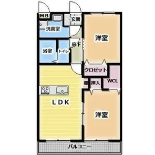 ボヌフィール【3階】の間取り