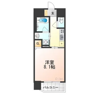 ジョイシティ二条城前【7階】の間取り