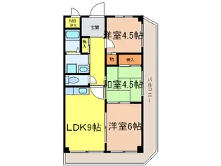 サンロイヤル【2階】の間取り