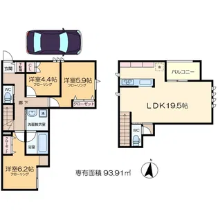 Geminiの間取り