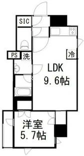 オーギュメント牛込神楽坂【7階】の間取り