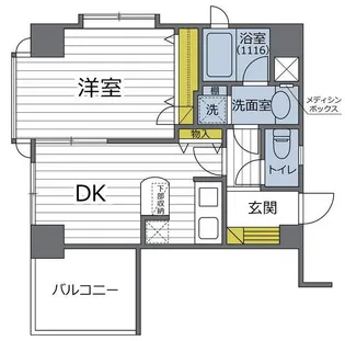 ベルザ南麻布【2階】の間取り