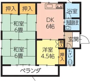ハイタウン啓【2階】の間取り