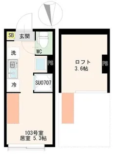 Tハウス【1階】の間取り