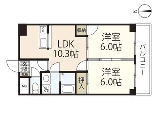 セポ草津南【4階】の間取り