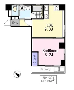ユイマール【2階】の間取り