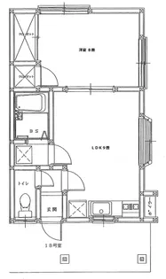 ハイツ・エクセル【1階】の間取り