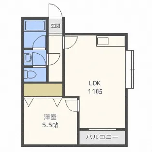 パレスイースト【3階】の間取り