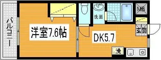 Tフラッツ【2階】の間取り