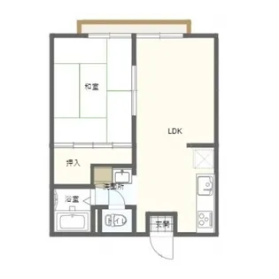 ヒカリハイツA棟【2階】の間取り