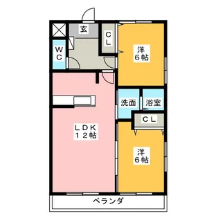 パークサイドK1【3階】の間取り