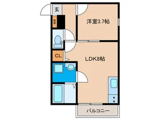 Fervore土井【2階】の間取り