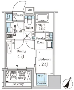 東京都千代田区神田神保町1【マンション】の間取り