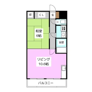 コーポ伝田【3階】の間取り