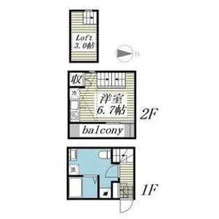 La Pesca 【ラペスカ】【1階】の間取り