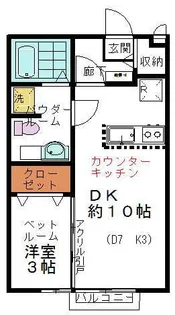 パール・メゾンI【1階】の間取り