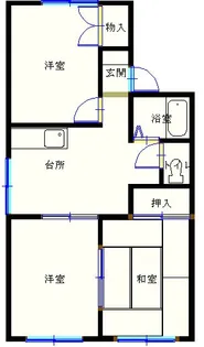 DWELLジュネスII【1階】の間取り