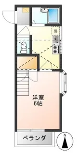 コーポカンノ【1階】の間取り