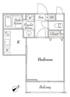 ミリアレジデンス桜新町【2階】の間取り