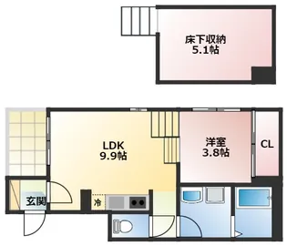 ルミナス野並【1階】の間取り