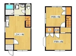 静岡県浜松市中央区参野町【一戸建】の間取り
