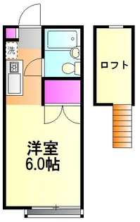 シャトル府中【2階】の間取り