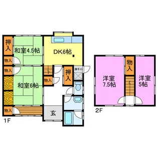 滋賀県甲賀市甲賀町拝坂【一戸建】の間取り
